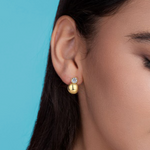 Load image into Gallery viewer, Aurum Orbelle Moissanite Earrings