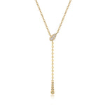 Load image into Gallery viewer, Aurum Dewdrop Lariat Necklace