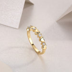 Load image into Gallery viewer, Aurum Hearts Moissanite Ring