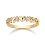 Load image into Gallery viewer, Aurum Hearts Moissanite Ring