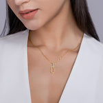 Load image into Gallery viewer, Aurum Link Pendant Necklace