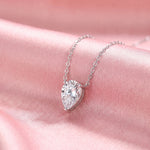 Load image into Gallery viewer, Éclat Pear Moissanite Necklace
