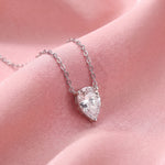 Load image into Gallery viewer, Éclat Pear Moissanite Necklace