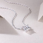 Load image into Gallery viewer, Éclat Cube Moissanite Necklace