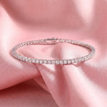 Load image into Gallery viewer, Éternelle Petite Moissanite Tennis Bracelet