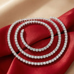 Load image into Gallery viewer, Lumière Éternelle Moissanite Tennis Necklace