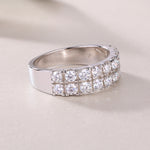 Load image into Gallery viewer, Pavé Royale Moissanite Band