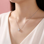 Load image into Gallery viewer, Princesse Carré Moissanite Necklace