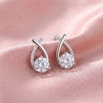 Load image into Gallery viewer, Swan Pavé Drop Earrings