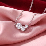 Load image into Gallery viewer, Trio Bezel Necklace