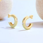 Load image into Gallery viewer, aurum-bold-moissanite-hoops-2