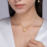 Load image into Gallery viewer, aurum-droplet-moissanite-necklace-3