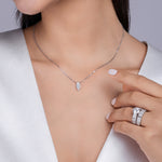 Load image into Gallery viewer, classique-marquise-moissanite-necklace-3