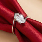Load image into Gallery viewer, Floating Marquise Moissanite Ring