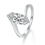 Load image into Gallery viewer, floating-marquise-moissanite-ring-5