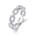 Load image into Gallery viewer, pave-chain-moissanite-ring-5