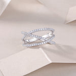 Load image into Gallery viewer, pave-crossover-moissanite-ring-2