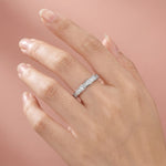 Load image into Gallery viewer, Pavé Serpentina Moissanite Ring