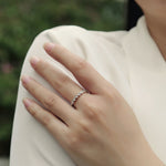 Load image into Gallery viewer, wavelet-moissanite-ring-3