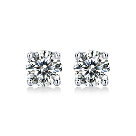 Éclat Intemporel Moissanite Stud Earrings