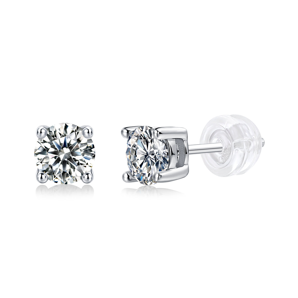 Éclat Intemporel Moissanite Stud Earrings