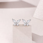 Load image into Gallery viewer, Papillon Moissanite Stud Earrings
