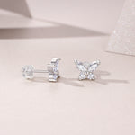 Load image into Gallery viewer, Papillon Moissanite Stud Earrings
