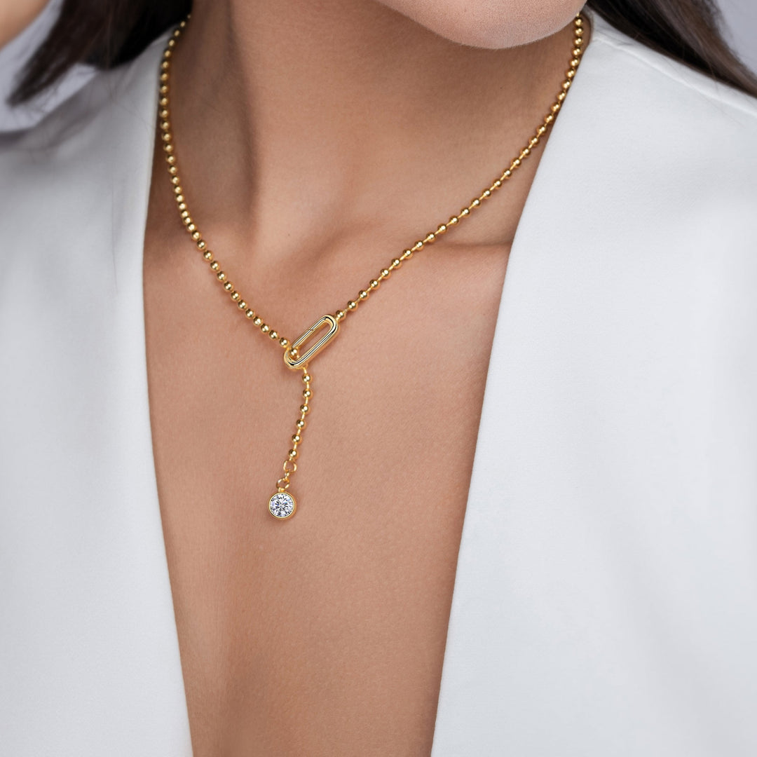 L'Atelier Icon Moissanite Lariat