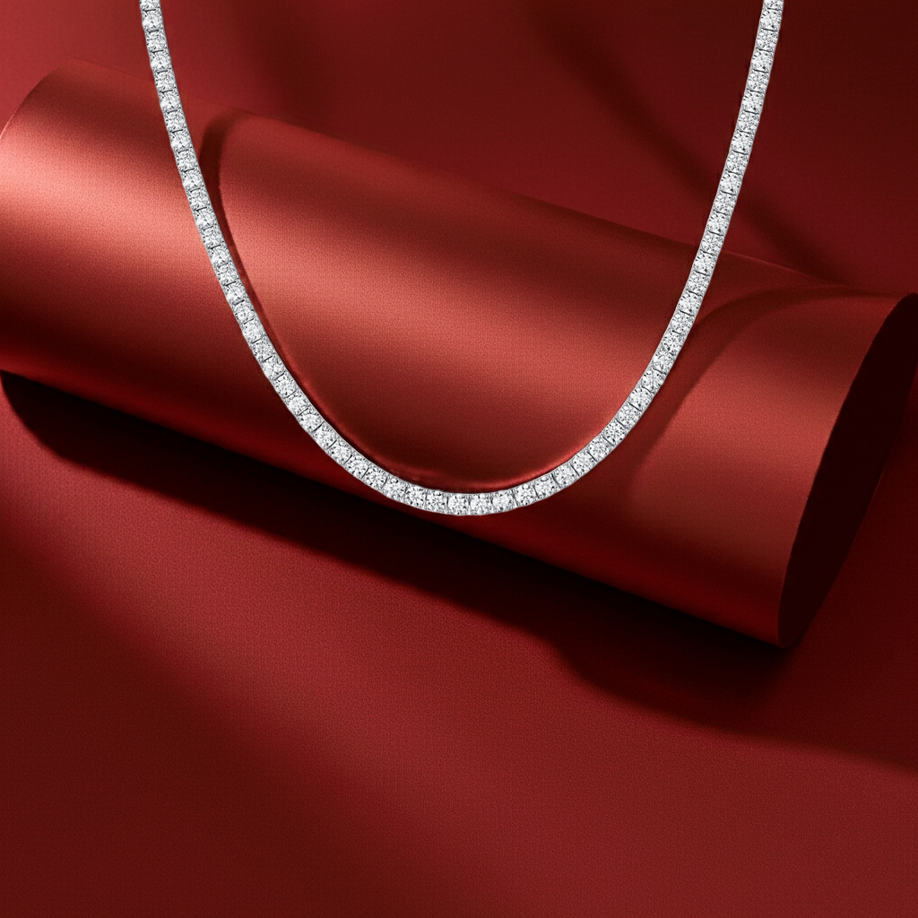 Lumière Éternelle Moissanite Tennis Necklace