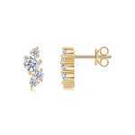 Load image into Gallery viewer, Aurum Cluster Moissanite Earrings

