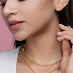 Load image into Gallery viewer, Aurum Mosaic Stud Earrings
