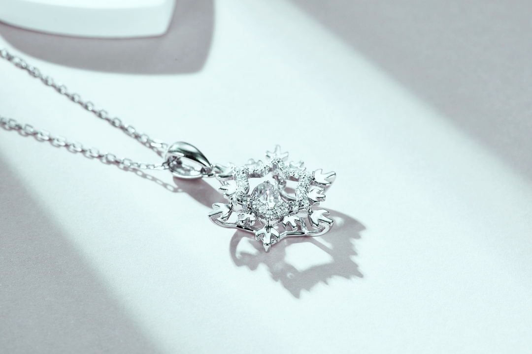 Danse Snowflake Moissanite Necklace