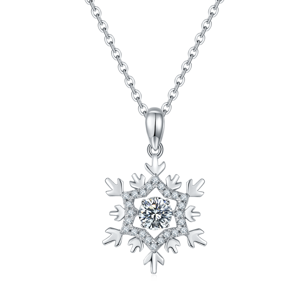 Danse Snowflake Moissanite Necklace