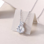 Load image into Gallery viewer, Double Éclat Moissanite Necklace
