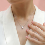 Load image into Gallery viewer, Éclat Pear Moissanite Necklace