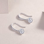 Load image into Gallery viewer, Éclat Bezel Moissanite Earrings
