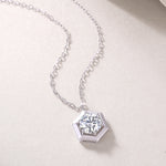 Load image into Gallery viewer, Éclat Hexagonal Moissanite Necklace
