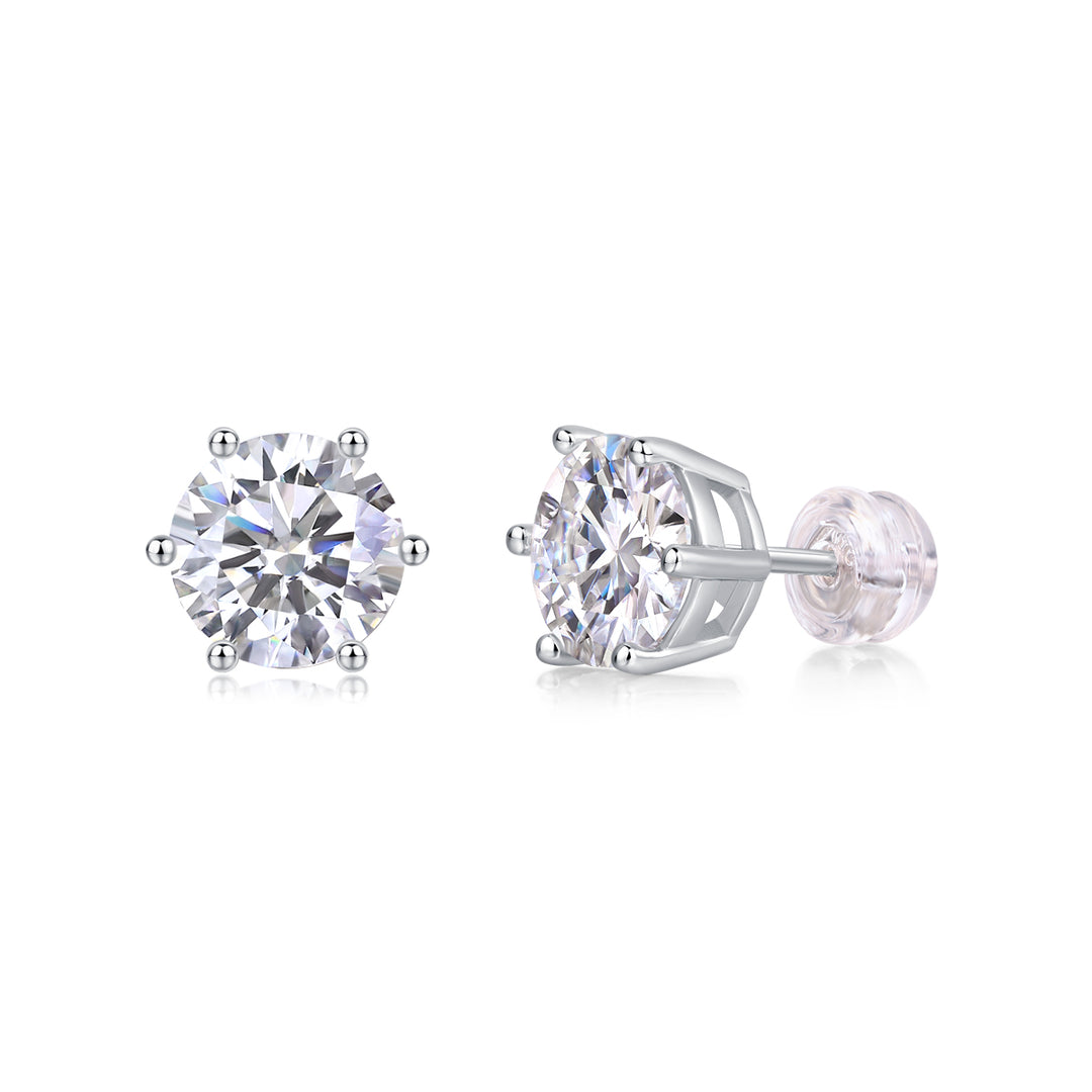 Éclat Pur Moissanite Studs