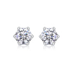 Load image into Gallery viewer, Éclat Royal Moissanite Stud Earrings
