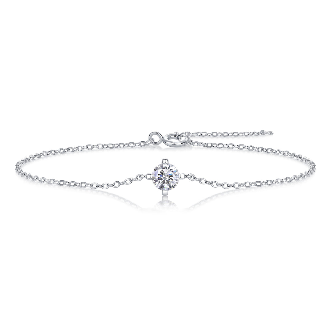 Éclat Solitaire Moissanite Bracelet