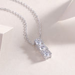 Load image into Gallery viewer, Éclat Trio Moissanite Necklace
