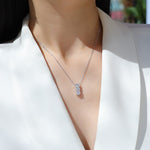 Load image into Gallery viewer, Éclat Trio Moissanite Necklace
