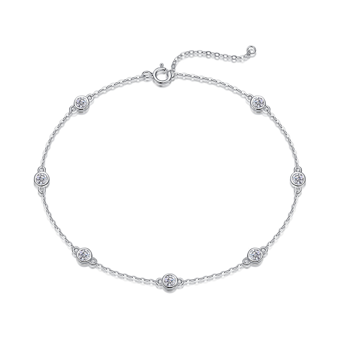 Élégance Classique Moissanite Bracelet