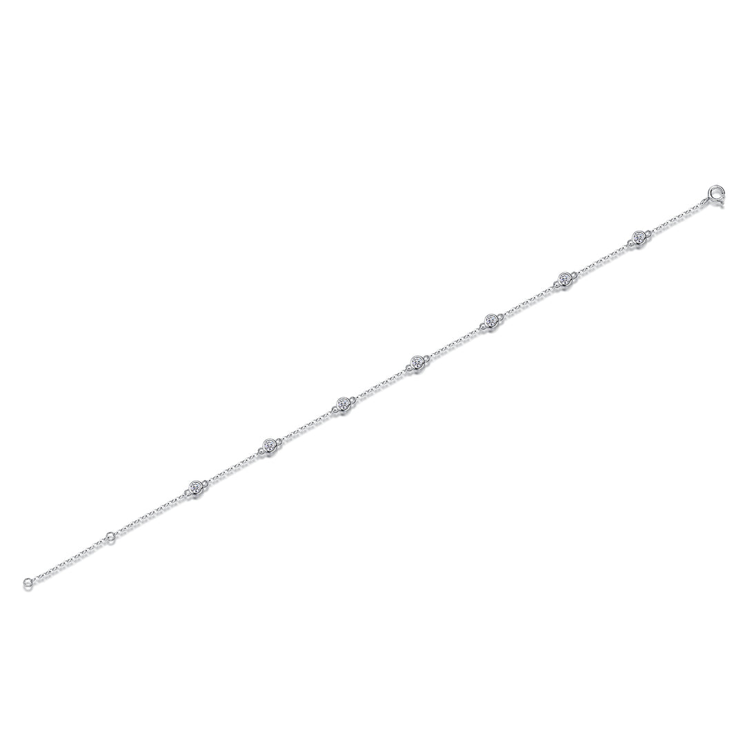Élégance Classique Moissanite Bracelet