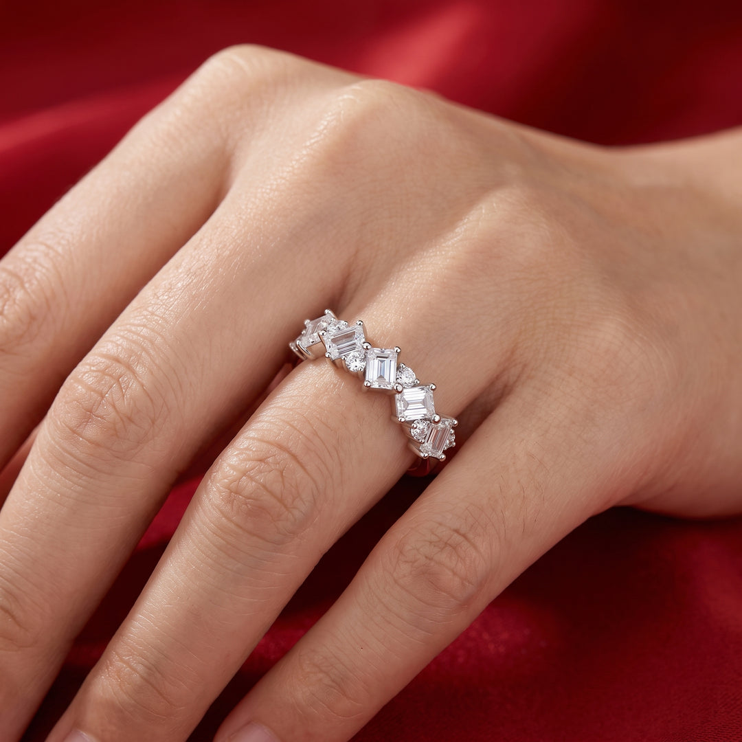 Emerald Mosaic Ring