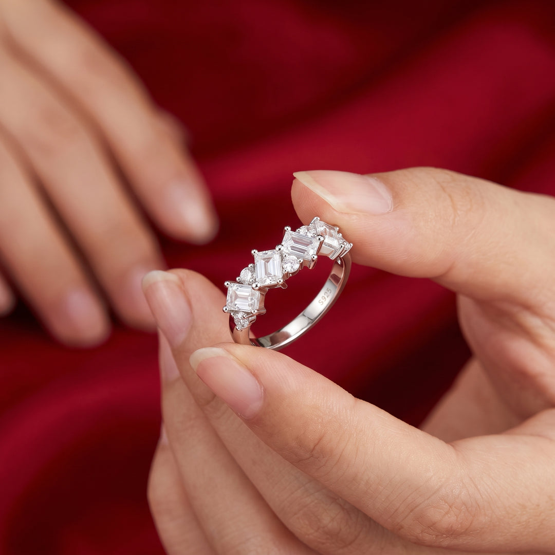 Emerald Mosaic Ring