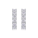Load image into Gallery viewer, Éternelle Brillance Huggie Moissanite Earrings

