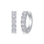 Load image into Gallery viewer, Éternelle Brillance Huggie Moissanite Earrings
