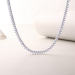 Load image into Gallery viewer, Éternelle Princesse Moissanite Tennis Necklace
