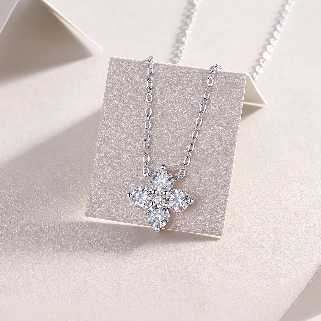 Fleur de Lumière Moissanite Necklace